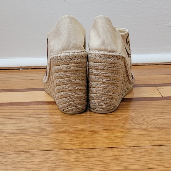 GUCCI WEDGE ESPADRILLE PLATFORM SNEAKERS - Picture 8 of 9